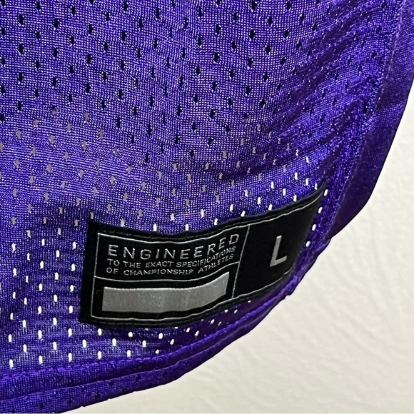 Nike Vapor Varsity Purple V-Neck Short Sleeve Football Practice Jersey Top Sz L - Picture 8 of 13
